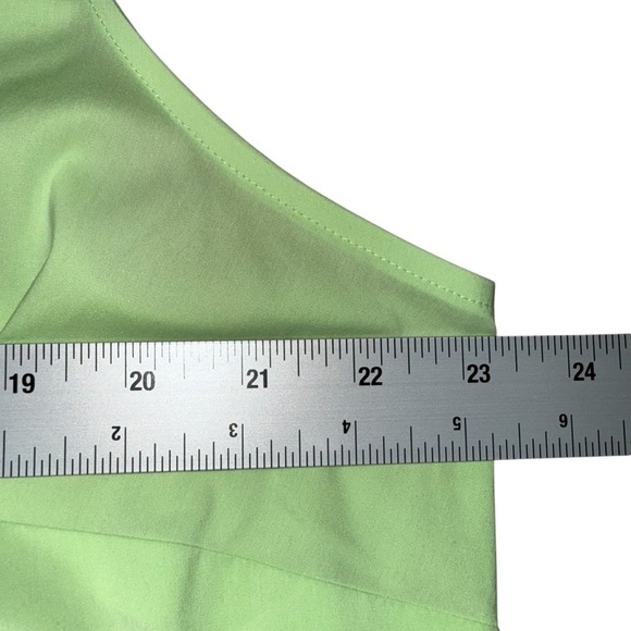 FOXCROFT Taylor Non-Iron Sleeveless Collar Button Down Shirt - Green 14W - Picture 6 of 9